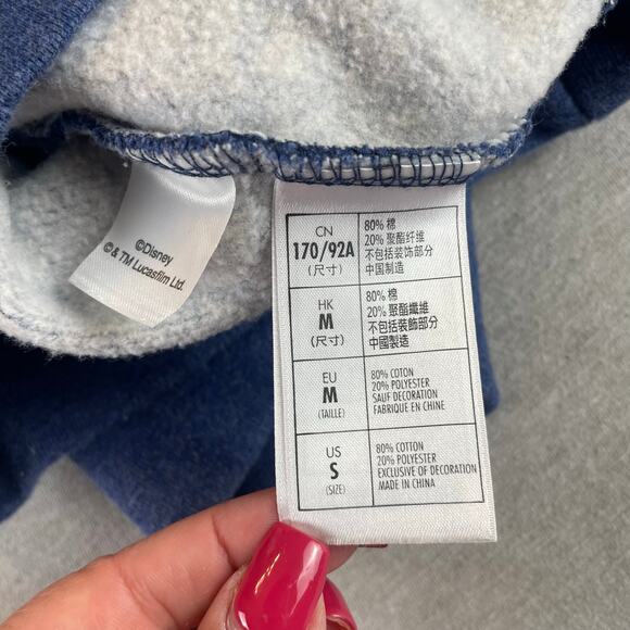 Walt Disney World Embroidered Icons Sweatshirt S Small Blue - Picture 4 of 11